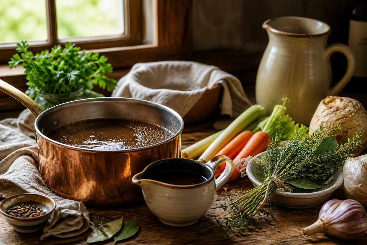 Fonds et réductions : la base des sauces